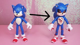 Movie SONICEXE Jakks Pacific Custom Figure [upl. by Ettennat]