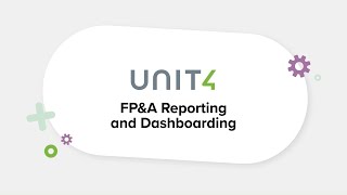 Unit4 FPampA – Reporting and Dashboarding Explainer [upl. by Sordnaxela]