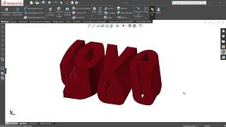 Model Love You in SOLIDWORKS 2017 [upl. by Ozne]