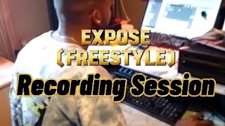 Rotas The Rapper  Expose Freestyle RECORDING SESSION featuring deelouw [upl. by Ahsienauq]