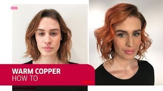 Warm Copper Hair Color Tutorial  Wella Professionals [upl. by Klenk]