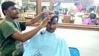 gundu1 2024  totally head shaveasrm head shavebest head shave in srk telugubarber gundu [upl. by Pentheam]