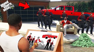 Franklin Uses Magical Painting To Become Most Popular Gang Leader In Gta 5 [upl. by Yecies]