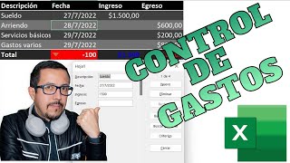 CONTROL DE GASTOS ingresos y egresos con formatos y resaltados en Excel [upl. by Hen]