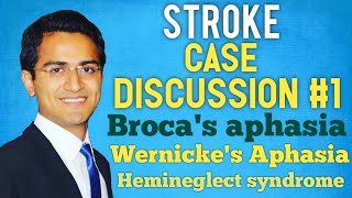 BROCAS APHASIA VS WERNICKES APHASIA HEMINEGLECT SYNDROME STROKE CASE SCENARIO DISCUSSIONUSMLE [upl. by Yrroc]