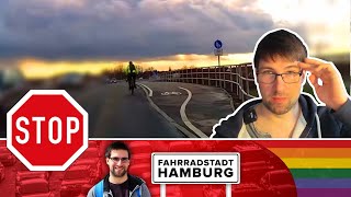 Die FahrradstadtHH reagiert auf den Beitrag von DerFahrlehrer zu Radwegen [upl. by Gwenni257]