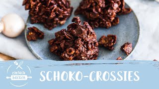 Choco Crossies selber machen  SchokoCrossies Rezept  Einfach Backen [upl. by Samled]