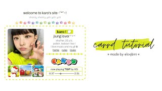 colorful amp interactive carrd tutorial — © NE0NCHENLE [upl. by Onilecram]