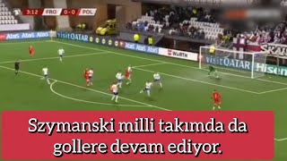 szymanski milli takımda da gollere devam ediyorfaroe adaları 01 Polonya [upl. by Seaver737]