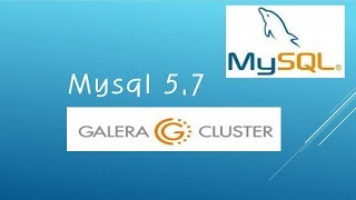 5 how to install galera cluster with mysql 57 [upl. by Nybor]