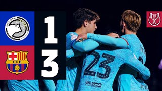 HIGHLIGHTS I UNIONISTAS 1 vs 3 FC BARCELONA  COPA DEL REY 🏆🔵🔴 [upl. by Felty73]