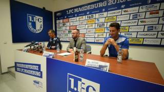 Pressekonferenz vor dem Spiel 1 FC Magdeburg – SC Fortuna Köln 11617 [upl. by Heron668]