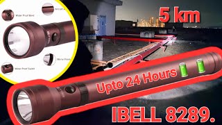 MOSTER TORCH iBELL FL8289 LED TORCH Ultra Long Beam Range upto 5 KM Torch Unboxing amp Review 1 [upl. by Hugh601]