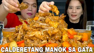 KALDERETANG MANOK SA GATA  MUKBANG PHILIPPINES [upl. by Katerine976]