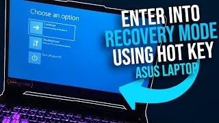 Asus  How to enter Windows recovery from BOOT using Hot Key  Windows Recovery Mode [upl. by Nalyd200]