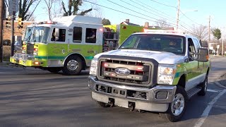 Yeadon Fire Company Squad 16 amp Utility 16 Responding [upl. by Yrohcaz]