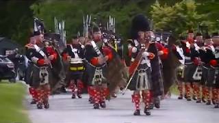 Atholl Highlanders Parade Blair Castle Scotland [upl. by Vi]