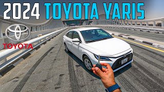 Toyota Yaris 2024 Sedan  Full POV Test Drive  UAE [upl. by Glen]