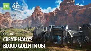 Create Halos Blood Gulch in UE4 [upl. by Pilihp]