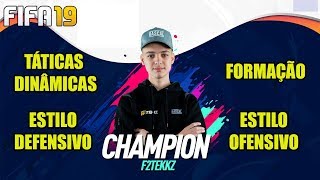 TÁTICAS DINÂMICAS E FORMAÇÃO DO MELHOR DO MUNDO F2TEKKZ  FIFA 19 ULTIMATE TEAM [upl. by Cherry]