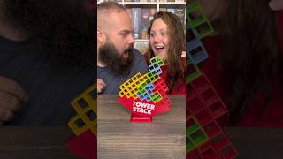 The Craziest Game Yet Come Play Tower Stack With Us boardgames couple fun [upl. by Nolyat]