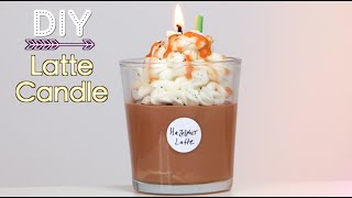 DIY Starbucks Latte Candle Holiday Gift Idea [upl. by Landsman]