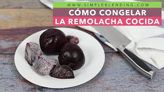 CÓMO CONGELAR LA REMOLACHA COCIDA EN CASA  Congelación casera de la remolacha [upl. by Raynard294]