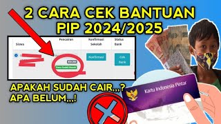 CARA CEK PIP SUDAH CAIR ATAU BELUM TAHUN 2024 [upl. by Ursi]