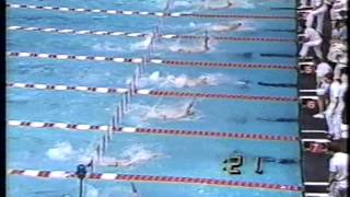 1987 NCAA swimming championships 100 yard backstroke Austin TX  Berkoff Blastoff [upl. by Becki]