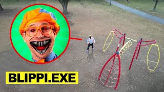 DRONE CATCHES EVIL BLIPPIEXE AT HAUNTED PLAYGROUND in REAL LIFE [upl. by September707]