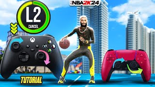 HOW TO L2 CANCELthe EASIEST WAY in NBA 2K24  Speedboost Cancel [upl. by Attenyw]