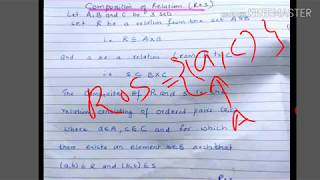 Composition of relation  lecture 18 discrete mathematics [upl. by Heppman]