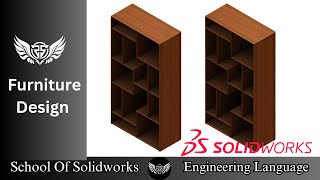 Solidworks Tutorials  Furniture Design In Solidworks  Cabinetry Furniture [upl. by Enitsenrae]