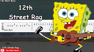 SpongeBob  12th Street Rag  EASY SLOW Guitar Tutorial [upl. by Flossie785]