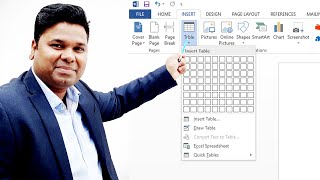 MS Word Table Tutorial With TIPS TRICKS and Important Shortcut Keys Hindi [upl. by Hosfmann]