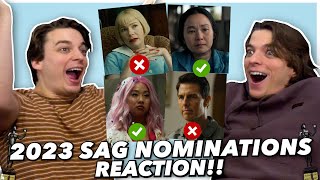 2023 SAG Nominations REACTION [upl. by Milan]