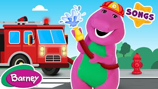 Barney  Here Comes The Firetruck SONG with LYRICS [upl. by Acessej]