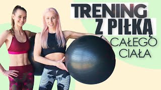 TRENING Z PIŁKĄ 💥 CAŁEGO CIAŁA  FITBALL FULL BODY  Agata Zając [upl. by Suhsoj492]