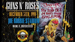 Guns N Roses  December 31st 1991  Joe Robbie Stadium Miami FL United States [upl. by Valina]