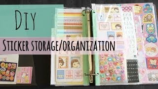 DIY Sticker Storage and Organization Tutorial [upl. by Linda]