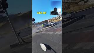 POLİS ARABASININ KAZA ANI  polis motor kaza police motorcycle motovlog motorcu motor moto [upl. by Roseanne325]