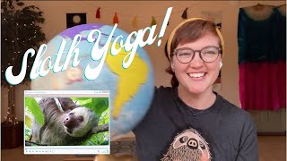 Sloth Yoga 🦥 15 Minute Calming Kids Yoga Video ⭐️ Brave One Yoga for SEL [upl. by Aremus]