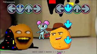 FNF Gegagedigedagedago sings sliced  Chicken Nugget VS pibby Annoying Orange  Friday Night Funkin [upl. by Nneb983]