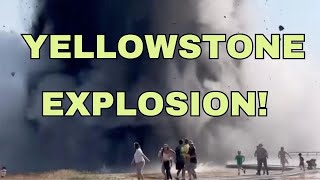 Yellowstones Hydrothermal Explosion Sends Visitors Running Damages Boardwalk Geologist Analysis [upl. by Ginni]