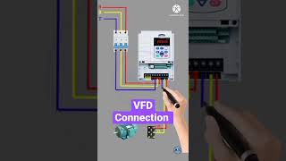 VFD Connection with 3phase Induction Motor [upl. by Giarg940]