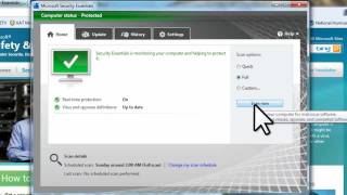 Microsoft Security Essentials  Free AntiVirus for Windows Tutorial [upl. by Olds]