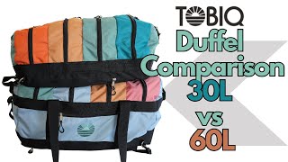 Tiny Tobiq Duffel Bag Comparison [upl. by Bambi229]