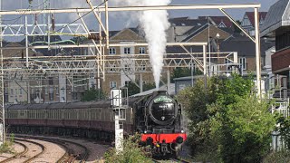 46100 Royal Scot making a impressive arrival and departure at Colchester  80524 [upl. by Maghutte]