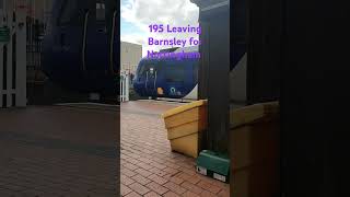 195 leaving Barnsley for Nottingham on the 1642 northern service [upl. by Ettennaj527]