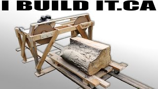 Making A Wooden Band Saw Mill From Scratch  Full Build [upl. by Neerod]